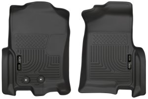 Lincoln Navigator Floor Mats - Front - Husky Liners - WeatherBeater - Black - 2015